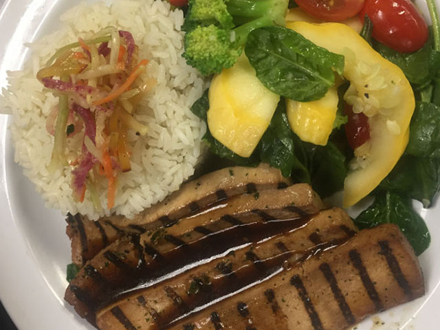 Grilled Tofu with Mixed Vegetables
