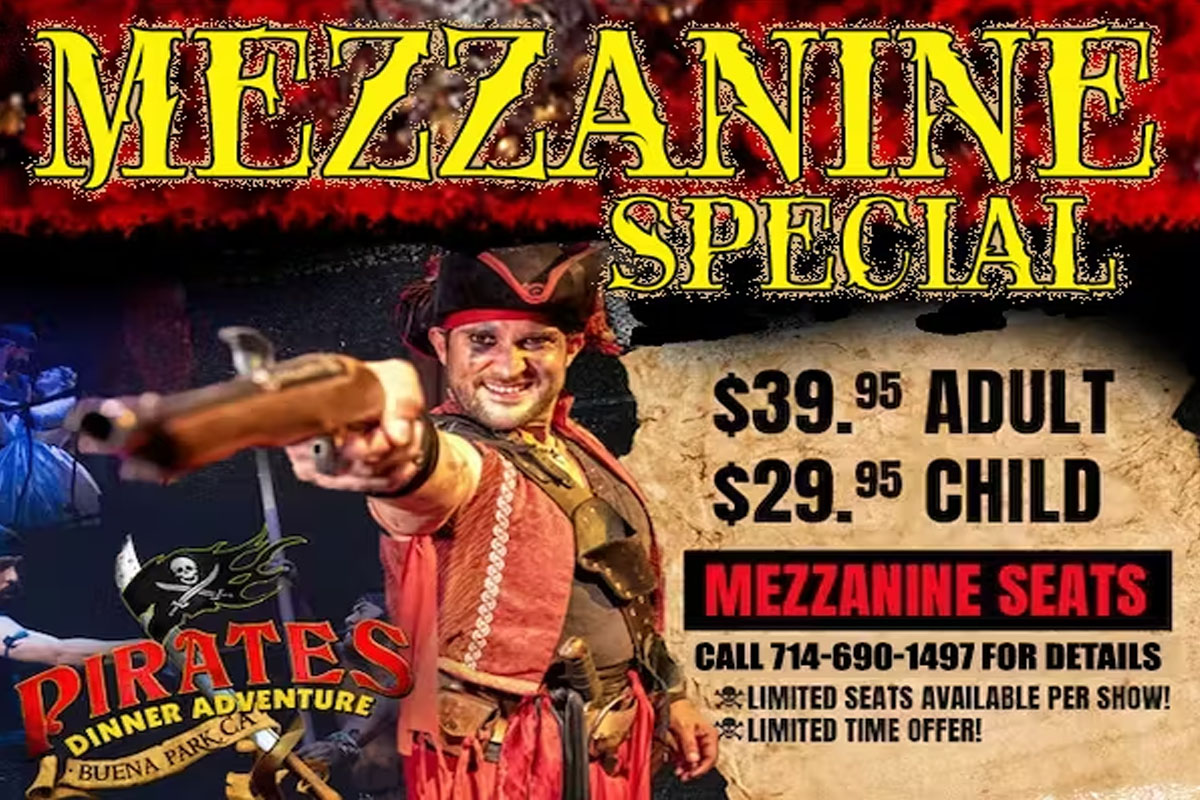 Pirates Dinner Adventure Special Offer - Mezzanine Special