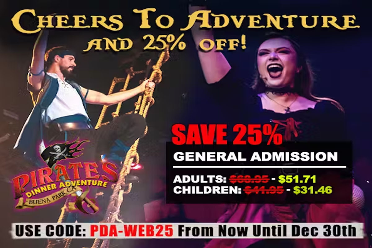 Pirates Dinner Adventure Special Offer - Cheers to Adventure