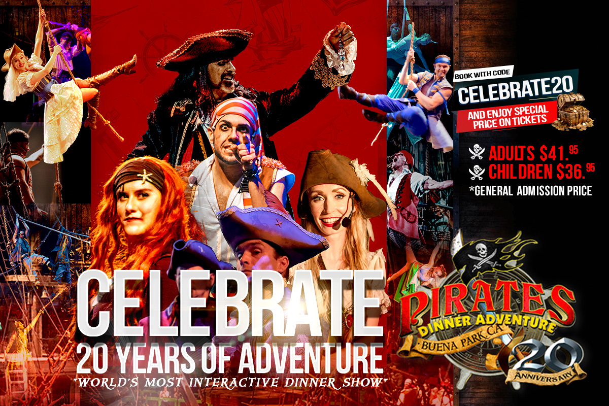 Pirates Dinner Adventure Special Offer - Celebrate 20