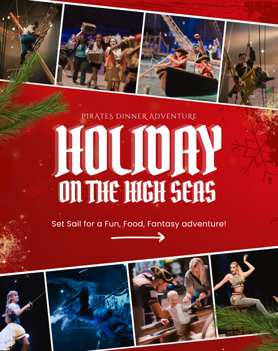 Celebrate the Holidays at Pirates Dinner Adventure