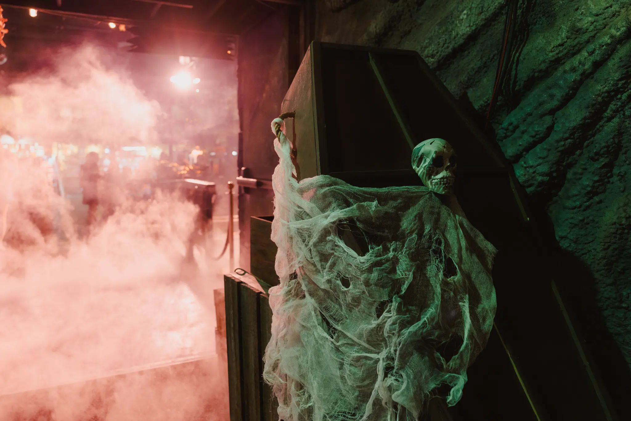 The walk-in lobby area themed for Vampirates